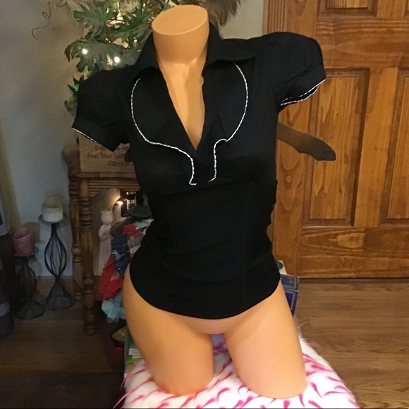 bebe Tops - Bebe button Ruffle detailed blouse XS EUC